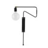 House Doctor Swing Wandlamp Zwart